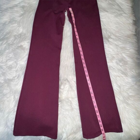Betabrand Women's Bootcut Dress Pants Yoga Burgundy Size S Pull-On Casual - Picture 9 of 9